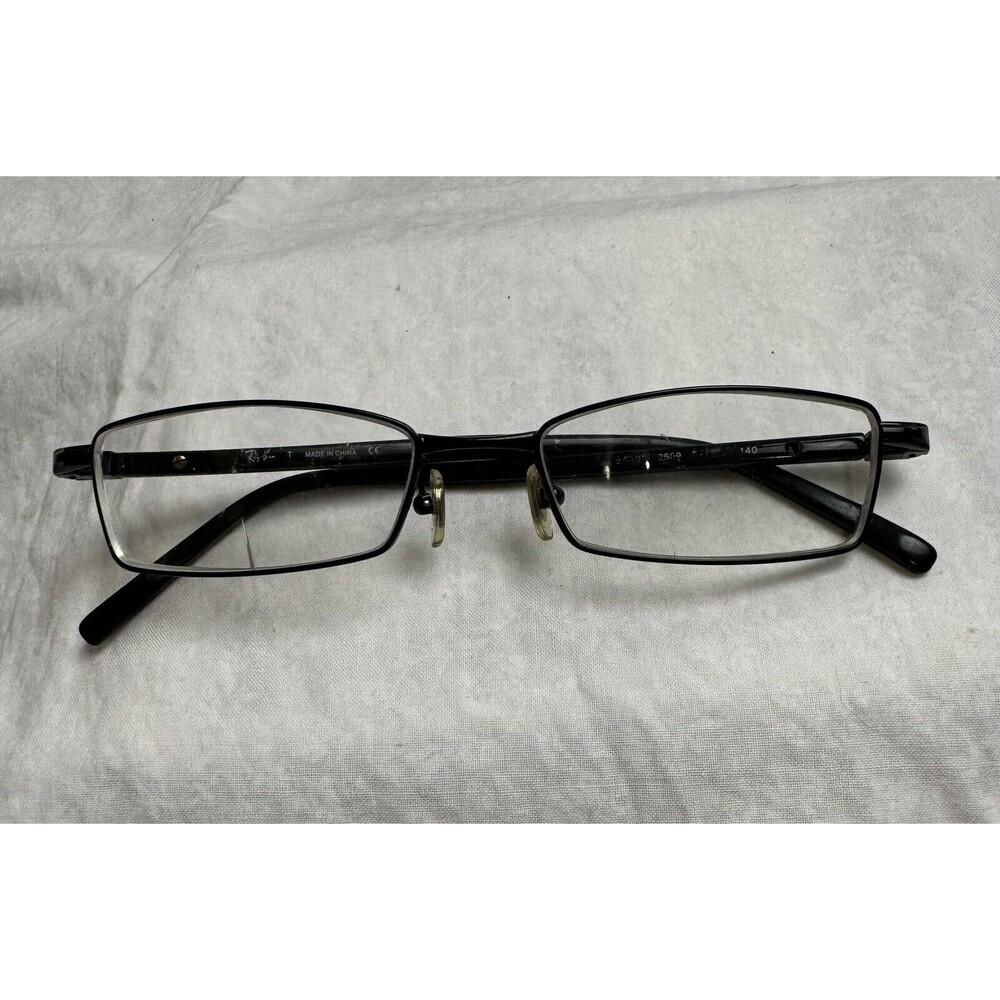Ray Ban RB6103 2509 Black Rectangle Eyeglasses 140 mm G324, FRAMES ONLY